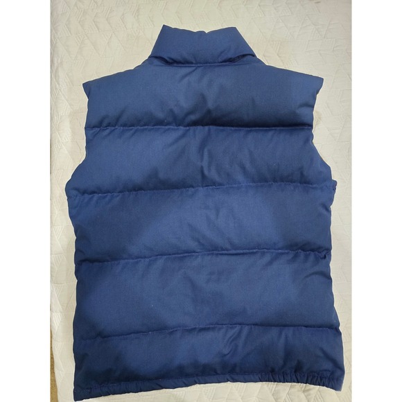 The North Face Vintage Brown Label Goose Down Nuptse Style Blue Puffer Vest 70's - Picture 9 of 16